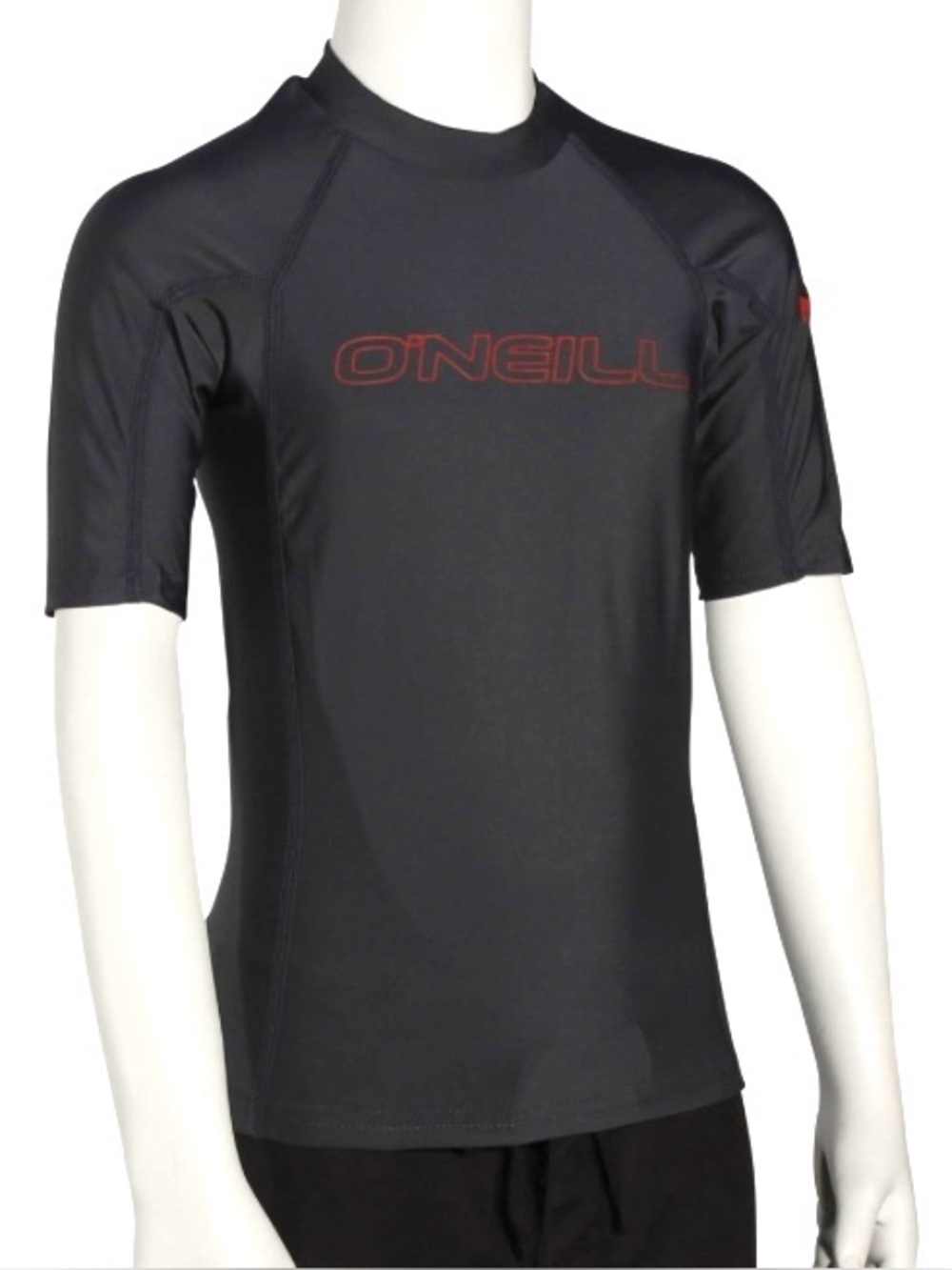 O'Neill  Kids Basic Skins Performance Fit 
Short-Sleeve Dark Gray Rash Guard